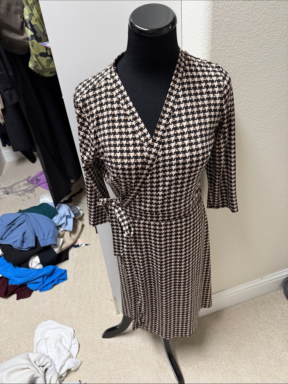 WHBM Reversible Wrap-Style Midi Dress